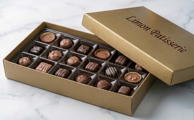 750 Gr El Yapımı Gurme Çikolata Kutusu Özel Tasarım Hediyelik Lezzetli Tatlar