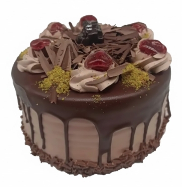 Görsel Şölen Sunan Şık Dekorlu Günlük Çikolatalı Pasta