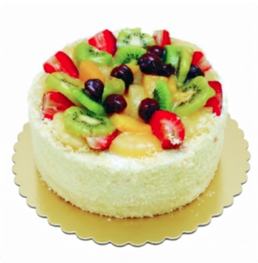 Şık ve Lezzetli 6-9 Kişilik Karışık Meyveli Hafif Pasta